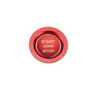 Car Interior Compatible with Land for Rover for Range for Rover for Evoque 2014-2022 Engine Start Stop Button Cover Trim Sticker(Red)