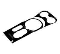 Car Interior Compatible With Mini For Cooper For F54 Car Central Control Gear Shift Panel Sticker Cup Holder Cover Interior Accessories Trim(Black)