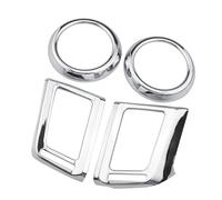 Car Interior Compatible with Toyota for RAV4 2016 2017 2018 Front AC Outlet Cover ABS Inside Middle Air Conditioning Vent Sticker Trim Car Styling(4PCS)