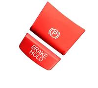 Car Interior Compatible With Xrv For Vezel For Hrv Car Gear Position Handbrake Central Control Button Cover Trim Decor Decoration(Red)