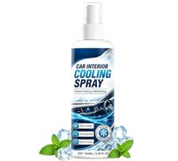 Car Interior Cooling Spray | 100ml Air Refresher Natural Odor Eliminator,Car Heat Barrier Spray - for Sedan SUV RV Leather Seat Dashboard Rubber Steering Wheel Hot Weather