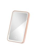 Car Interior Cosmetic Mirror Interior Sun Visor Plate HD Makeup For Girls Women Rechargeable Fill Light Universal Thin Vanity(WHITE)