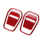Car Interior Cover For For Mustang GT For Dark For Horse For EcoBoost 2024 2025 LHD RHD Car Seat Handle Decor Interior Trim Real Soft Sticker Car Interior Panel Trim(Red Carbon)