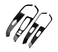 Car Interior Cover Trim For Nissan For Kicks 2017 2018 2019 2020 2021 2022 2023 Interior 4Piece Car Door Armrest Window Lift Switch Button Panel Cover Trim Sticker