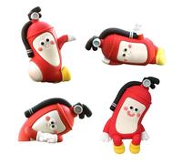 Car Interior Decor, Central Screen Figures, Fire Extinguisher Shape, Durabled Resin Material Compact Size Easy Installation for Car Dashboard Bookshelf Offices Computer Desk Truck, 16x22g Per Piece