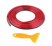 Car Interior Decor Line, 5m 16.4ft Universal Car Interior Moulding Strips Dashboard Air Vent Steering-wheel Decor Line Interior Decoration Sticker(Red)