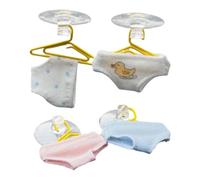 Car Interior Decoration - 4 Pieces Mini Underwear and Hanger with Decoration Dashboard Car - for Saloon, SUV, Truck, Window, Center Console, Next to the Rearview Mirror