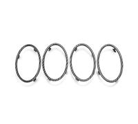 Car Interior Decoration 4PCS For For Focus 2 MK2 2005 06 07 08 09 10 11 12 2013 Auto Accessories Car Air Conditioning Trim Outlet Decoration Circle Ring Sticker Trim Interior(Carbon Fiber)