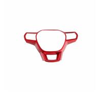 Car Interior Decoration Carbon Fiber Interior Steering Wheel Button Switch Panel Cover Trim Decoration Accessories For Civic 11th Gen 2022-2024 Car Interior Frame Trim(Red)