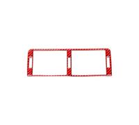 Car Interior Decoration Compatible With 3 Series E46 1999 2000 2001 2002 2003 2004 Car Dashboard Panel Central Air Outlet Decoration Frame Cover Stickers(Red)