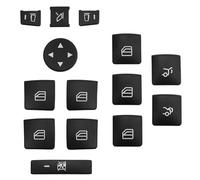 Car Interior Decoration Compatible with Benz GLK Class ML Class 2012 2013 2014 Car Window Lift Button Trim Sticker Interior Buttons Frame Decoration(Black)