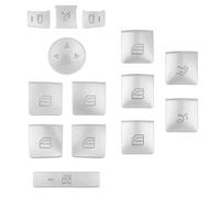Car Interior Decoration Compatible with Benz GLK Class ML Class 2012 2013 2014 Car Window Lift Button Trim Sticker Interior Buttons Frame Decoration(Silver)