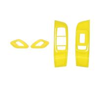 Car Interior Decoration Compatible with Dodge for Challenger 2015-2024 Car Inner Door Handle Trim Cover Window Lift Switch Control Panel Decoration Car Accessories