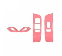 Car Interior Decoration Compatible with Dodge for Challenger 2015-2024 Car Inner Door Handle Trim Cover Window Lift Switch Control Panel Decoration Car Accessories