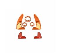 Car Interior Decoration Compatible with Dodge for Challenger for Charger 2015-2021 Car Air Conditioning Switch Knob Steering Wheel Shift Paddle Decor Cover Trim