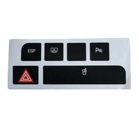 Car Interior Decoration Compatible with for A4 2004-2006 LHD Car ESP Cup Holder Stickers Decals Repair Worn Button Knob Switch Interior Dedoration Styling