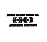 Car Interior Decoration Compatible With Jaguar For XF X250 2012-2015 Black Button Trim Cover Climate AC Switch Car Interior Refurbishment Kit Gear Repair Decals