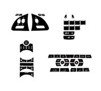 Car Interior Decoration Compatible With Jaguar For XF X250 2012-2015 Black Button Trim Cover Climate AC Switch Car Interior Refurbishment Kit Gear Repair Decals