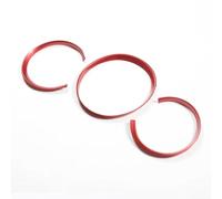 Car Interior Decoration Compatible With Porsche For Macan 2014 2015 2016 2017 2018-2022 Car Front Dashboard Decoration Frame Dial Ring Edge Styling Trim(Red)