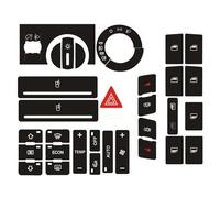 Car Interior Decoration for A2 1996 1997 1998 1999 2000 2001 2002 2003 1set Car Button Repair Decal Sticker Push Light Adjustment Worn Knob Switch Black