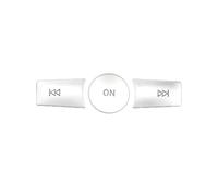 Car interior decoration For Benz A B C ML CLS Class GLA200 ML GLK300 E260 Auto 3Piece Car Volume ON Buttons Cover Stickers Trim(2.2cm Silver)