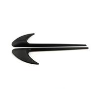 Car Interior Decoration for Benz for AMG V8 C200 C300 E300 E400 W213 C-Class W205 2Piece Car Side Sticker Vent Fender Trim Emblem Blade(Matte Black)
