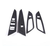 Car Interior Decoration For BMW 4 Series G22 G23 G26 2020-2023 / ABS Carbon Fiber Car Window Lift Button Decorative(4 door Carbon Fiber)