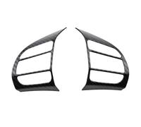 Car interior decoration For Hyundai For Kona For Encino For Kauai 2017-2023 SUV Interior Frame Car Sticker 2Piece ABS Steering Wheel Trim(Carbon fiber black)