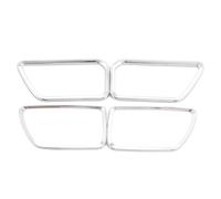 Car interior decoration For KIA For RIO K2 4Piece Car Outlet ABS Chrome Trim Air Conditioning Outlet Decoration Circle Cover
