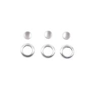 Car Interior Decoration For Land For Rover For Defender 110 2020-2022 / ABS Chrome Car Seat Head Pillow Adjustment Button Cover Trim(Silver2)