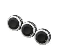 Car interior decoration For Mazda 3 M3 2004-2013 3Piece Aluminum Alloy Car Air Conditioning Heater Control Switch Button Knobs AC Knob(Upgrade black)