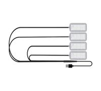 Car Interior Decoration Lights | Music Rhythm Lamp - with USB Port and Adjustable Brightness LED Lights for Car Interior | for Tractor, Truck, Trailer and Car