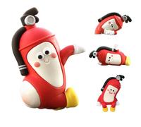 Car Interior Decorations - Epoxy Fire Extinguisher Figures | 4 Pieces Central Control Screen Figures Non-slip Figures for Entertainment Driving, for