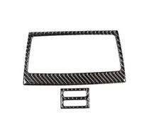 Car Interior Decorations Soft Carbon Fiber Car Rear Row Air Conditioning Vent Frame Cover Trim Stickers Accessories For BMW For X5 E70 For X6 E71 2008 2009 2010 2011 2012 2013 Car Interior Trim Strips