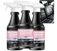 Car Interior Detailer Spray 237ml, All-Purpose Polishing Cleaner for Leather, High Gloss Car Interior Care & Cleaner Spray for Dash & Trims for Vinyl, Dashboard & Plastic, Streak-Free Satin (3pcs)