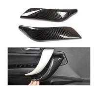 Car interior door handle 2Pcs/4Pcs For BMW 1 2 Series F20 F21 F22 F23 Carbon Fiber Style Interior Door Handle Panel Pull Trim Cover Left & Right Side Interior Door Handle(2 pcs)