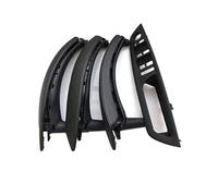 Car Interior Door Handle & Armrest Leather Pull Set For BMW X5/X6 E70/E71/E72 2007-2013 RHD Interior Door Panel Handle Decorative Covers( Rhd Black 7pcs)