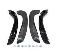 Car Interior Door Handle Car Inner Door Pull Handle Grab Kit for Megane 3 for MK3 for Fluence 2008-2016 809540001R 809600007R(Black Red)