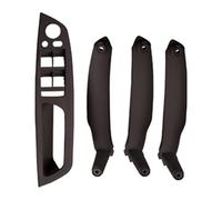 Car Interior Door Handle for B&MW E70 E71 X5 X6 2007 2008 2009 2010-2014 Car Armrest Left Front LHD Interior Door Handle Panel Pull Trim Cover(Brown 4 Pcs)