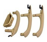 Car Interior Door Handle for B&MW X3 X4 F25 F26 2010-2016 Car Interior Door Pull Handle Leather Cover Set Assembly LHD RHD 51417248502R(4-lhd-Beige)