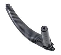 Car Interior Door Handle for B&MW X5 X6 E70 E71 E72 2007 2008 2009 2010-2013 Car Interior Front Rear Left Right Door Handle Inside Cover Panel(Left Carbon Fiber)