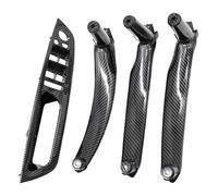Car Interior Door Handle for B&MW X5 X6 E70 E71 E72 2007-2013 LHD RHD Inner Driver Door Window Switch Armrest Cover Pull Handle 51416975791(Carbon Lhd 4pcs)