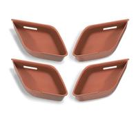 Car Interior Door Handle for Mercedes for B&ENZ C E S GLC Class W206 W223 X254 W214 EQE EQS Inner Door Handle Bowl Decor Cover Trim Interior(Brown)