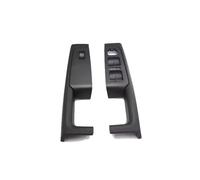 Car Interior Door Handle For Skoda For Superb 2008-2013 2Piece Beige Gray Black Front Rear Inner Door Handle Armrest Frame Switch Control Panel Trim(Black front)