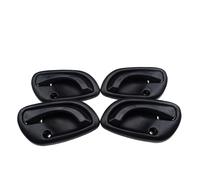 Car Interior Door Pull Handle for Suzuki for Jimny 1998 1999 2000 2001 2002 2003-2019 4piece Grey Black Inside Interior Car Door Handle Front Rear Left Right(Black)