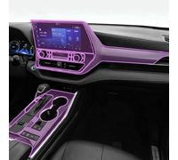 Car Interior Film Dashboard Piano Board Shift Center Console Scratch Resistant Protective Transparent TPU, for Highlander 2020-2022 Style A Interior Decoration
