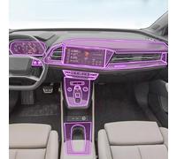Car Interior Film For Audi Q4 e-tron 2022 2023,Anti-scratch transparent Car Interior Center Console Media Dashboard Navigation Protector Film,Style C