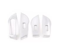 car interior fittings Window Glass Lifting Buttons Frame Decoration Cover Trim For GLE GLS W167 X167 2020-2022 LHD Car Interior(Silver)