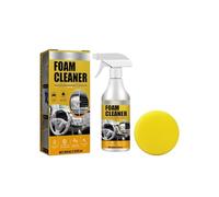 Car Interior Foam Cleaner Water Decontamination Seat Ceiling Instrument Panel Cleaning 60ml Care Products (Yellow, One Size)