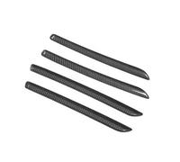 Car Interior For A3 8V S3 2014-2020 Red Center Console Dashboard Trim Strips ABS Door Decoration Cover Stickers Carbon Fiber Style Car Molding Strip(4 x Car Door)